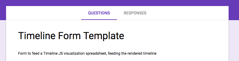 Initial header on the Google Form edit page with "Responses" highlighted